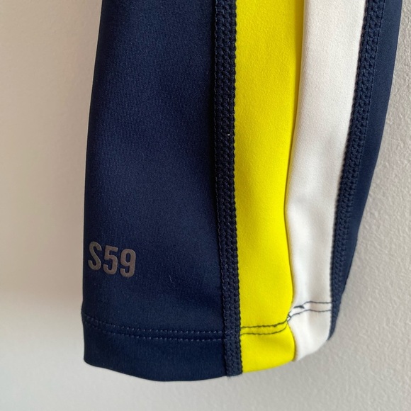 Splits59 Pierce High Waist Techflex 7/8 Legging Indigo, Copper & Yellow Size XS - Picture 11 of 11